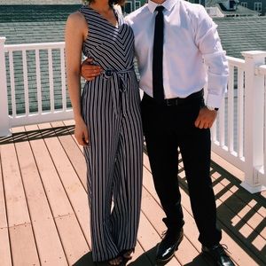 Banana Republic Strip Jumpsuit